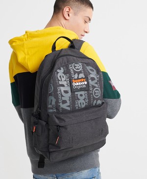 Superdry Super Logo Montana Férfi Hátizsák Szürke | AYIUR1806